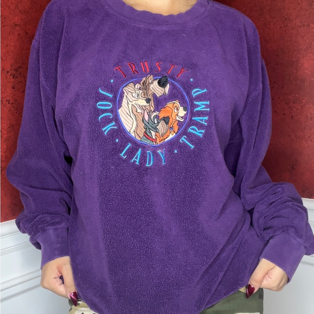 Disney Lady and the Tramp Cozy Purple Sweatshirt